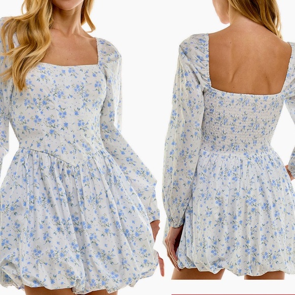 City Studio Dresses & Skirts - New City Studios floral-print bubble dress